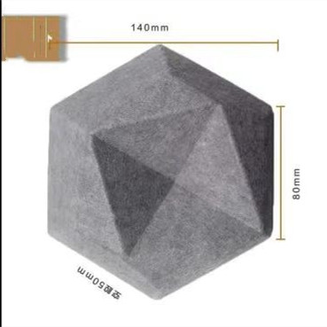 Hexagon Polyester 3D Decorative Sound Absorbing Wall Panels