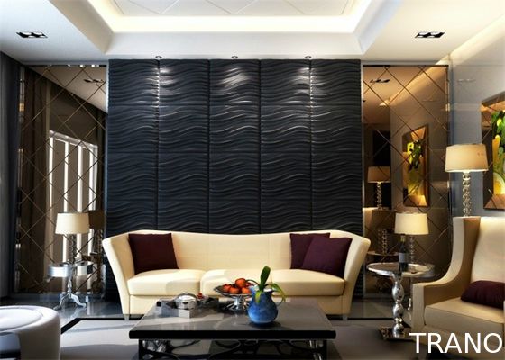 100% Polyester Fiber Noise Cancelling Wall Panels , Modern 3d Wall Art Panels