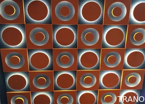 Home Theater Acoustic Wall Panels , Decorative Wall Light Panels 9mm / 12mm