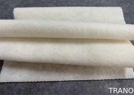 White Non Woven Felt Fabric 1.5mm Thickness Roll Packing Tear Resistant