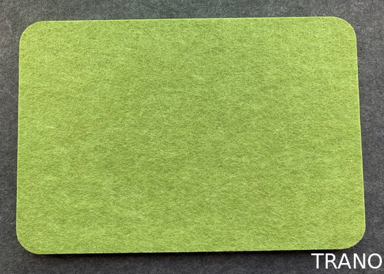 Green Color Sound Deadening Wall Panels / Polyester Acoustic Panels Fire Retardant