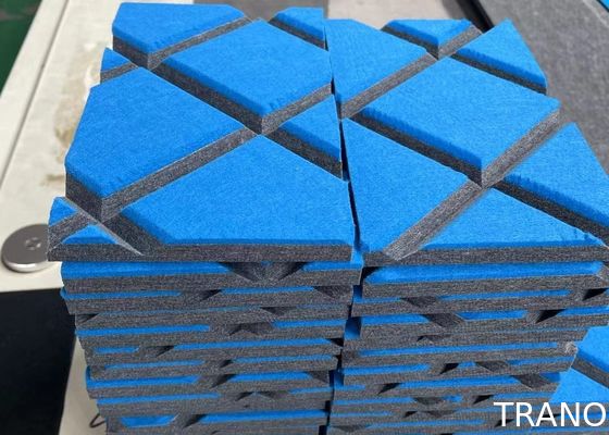 100% Polyester Fiber Upholstery Fabric Wrapped 3D Acoustic Wall Panels GB8624B1