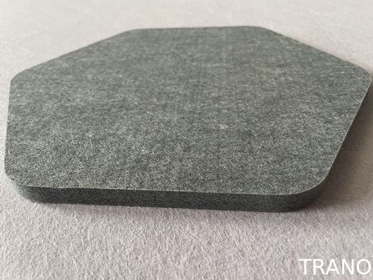 20mm Lightweight PET Felt acoustic hexagon panels Various Colors High Sound Absorption