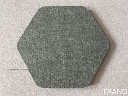 20mm Lightweight PET Felt acoustic hexagon panels Various Colors High Sound Absorption