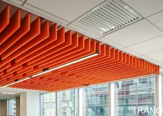 Recycled Material Acoustic Ceiling Baffles Sound Absorbing Baffles 1200mm*330mm