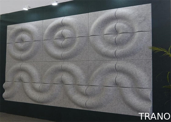 Flame Retardant 3d Acoustic Wall Panels Noise Absorbing Wall Art Heat Insulation