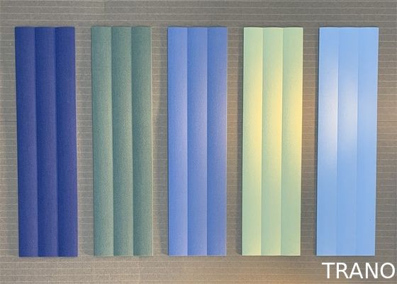 Upholstery Fabric Wrapped Acoustical Wall Panels , Durable 3d Wall Cladding Panels