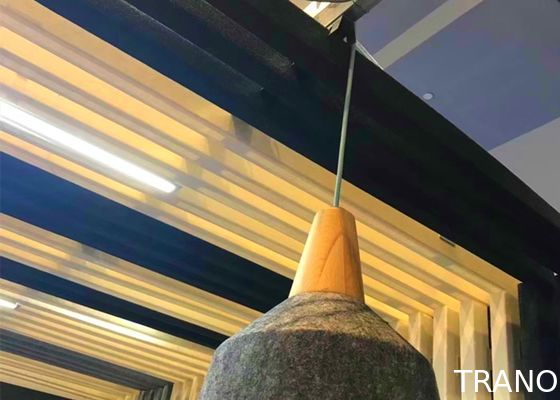 B Level Polyester Fiber 3d Acoustic Wall Panels Fixed Size Noise Absorption