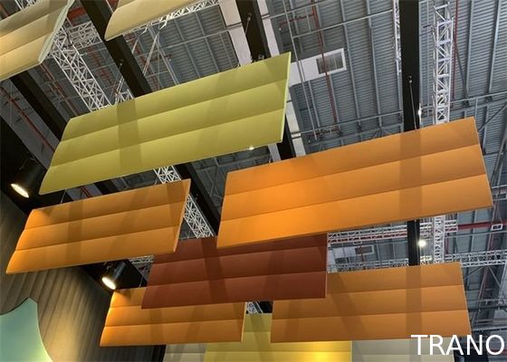 Vertically Acoustic Ceiling Baffles / Suspended Acoustic Baffles For Office