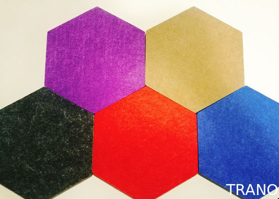 4x8 Sustainable 3d Felt Acoustic Wall Panels Hexagon shaped