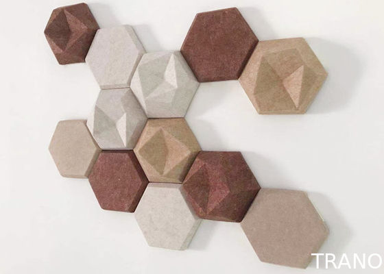 Polyester Noisestop Movie Theater Acoustic Panels geometric design