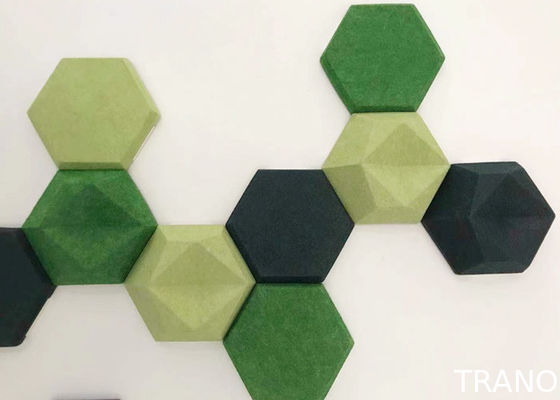 Hexagon Polyester 3D Decorative Sound Absorbing Wall Panels
