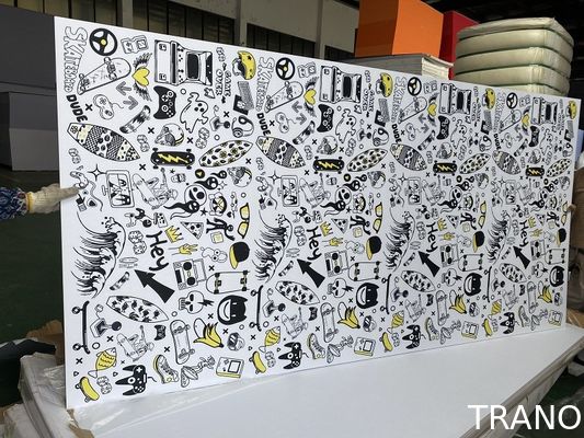 E0 Grade Polyester Fiber Acoustic Board Hypoallergenic  Fire Rated