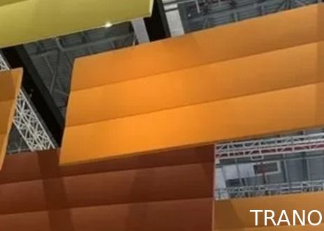 Polyester Fiber Recycled Acoustic Ceiling Baffles Triangle Shaped