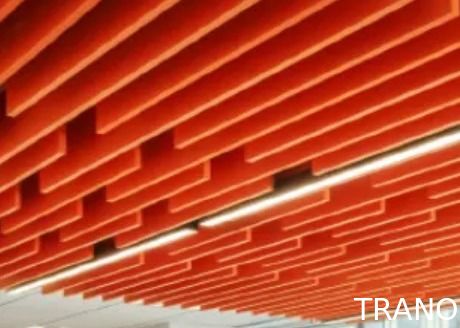 E0 Level PET Vertically Acoustic Suspended Acoustic Baffles 9mm Thickness