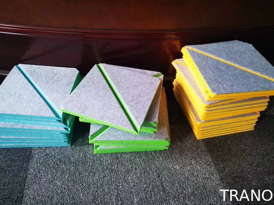 B Level Recycled Material Sound Blocking 3D Acoustic Wall Panels semi ridged