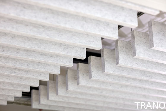 Suspended Mineral Fiber Acoustic Ceiling Baffles Eco Friendly