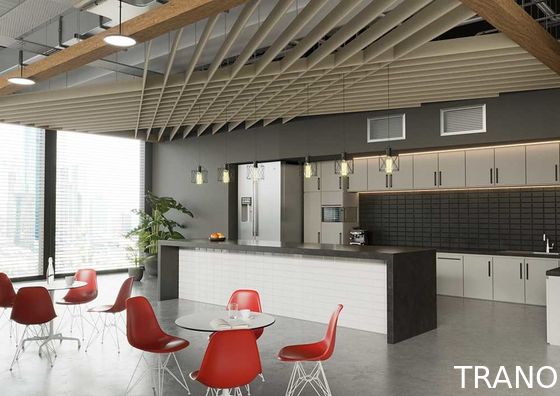 Customized Acoustic Ceiling Panel Polyester Fiber 34 Colors Optional